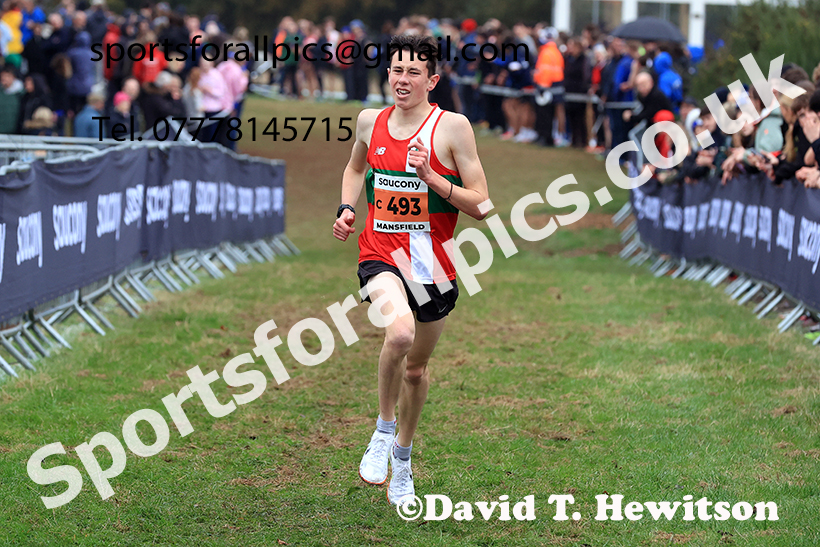 Junior Mens 2024 National Cross Country Relays, Berry Hill Park, Mansfield.   Photo: David T. Hewitson/Sports for All Pics